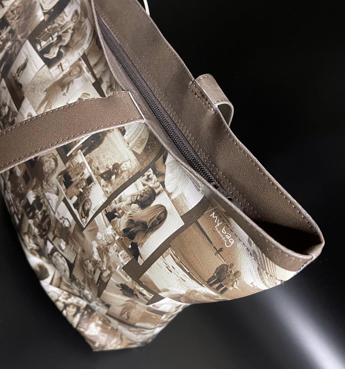 Borsa con collage di fotografie
