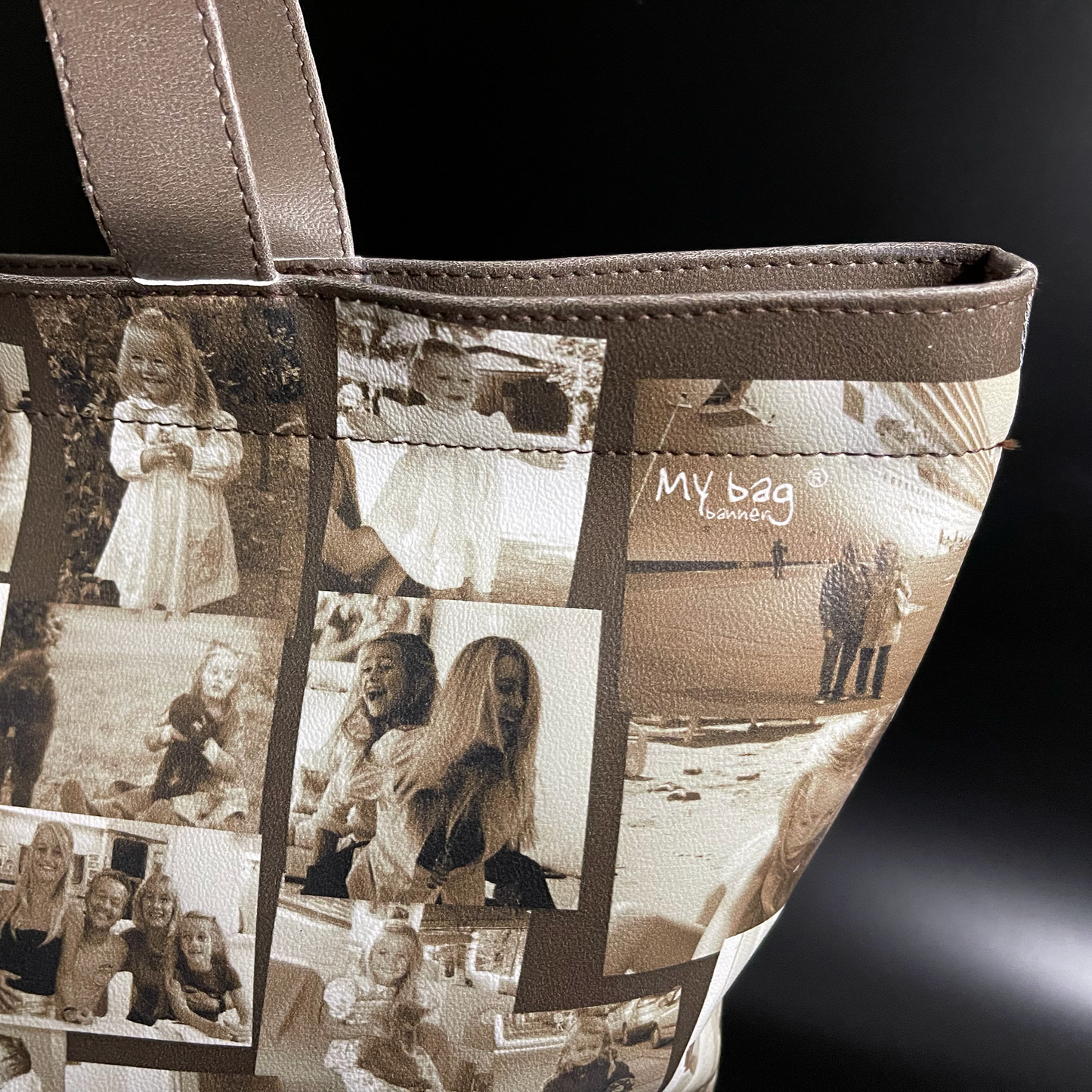 Borsa con collage di fotografie