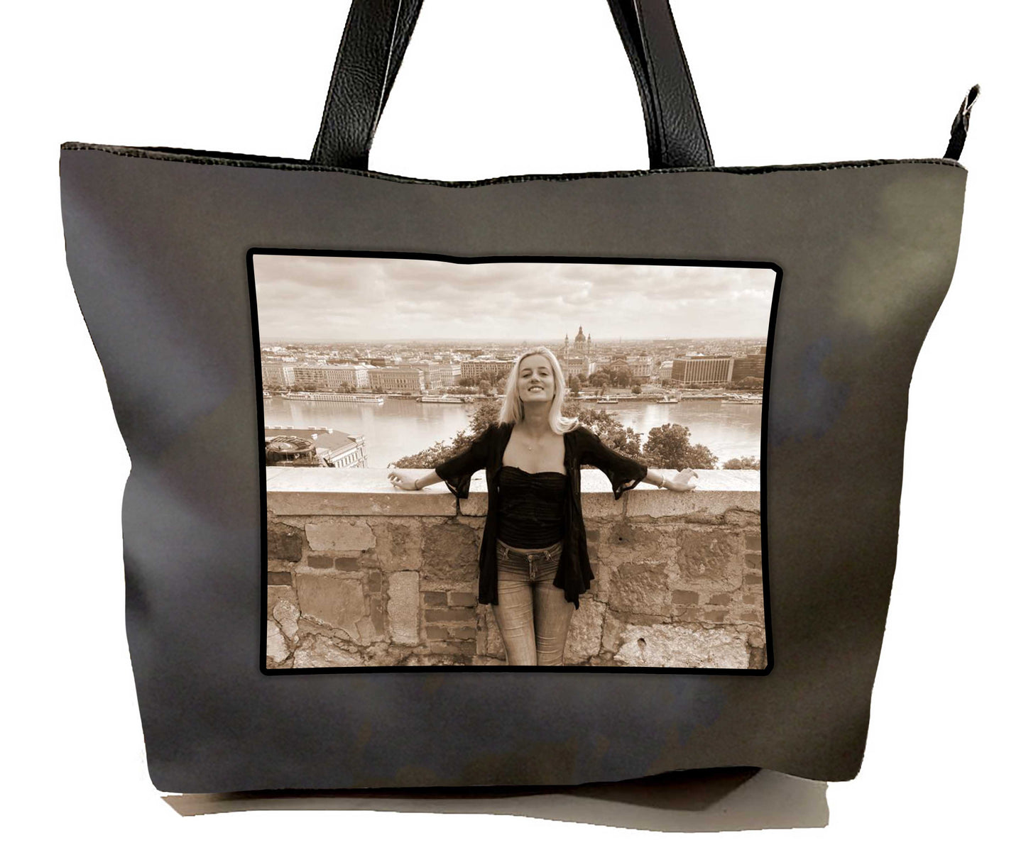 Borsa in eco pelle personalizzata con fotografie - Regali unici