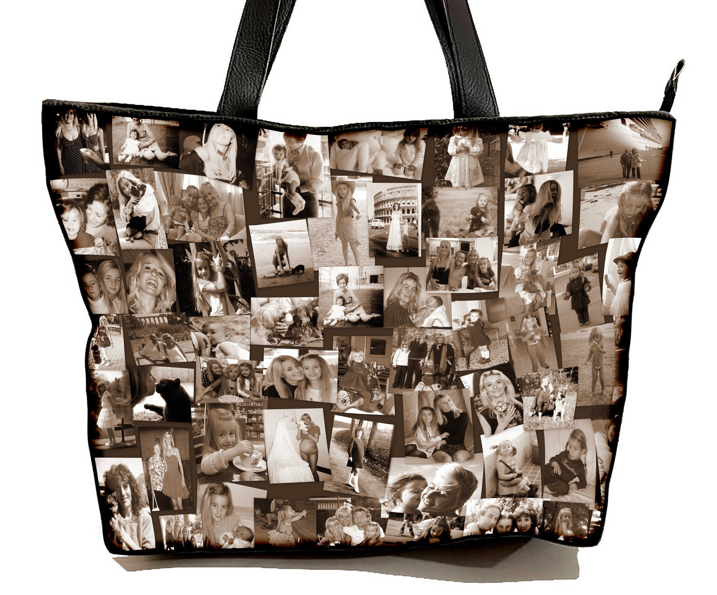 Borsa con collage di fotografie